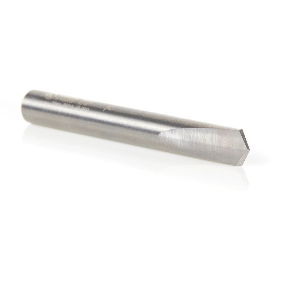 51686 CNC Solid Carbide 118 Degree Point Spade Drill 1/4 Dia x 11/16 x 1/4 Shank Router Bit