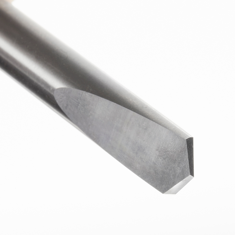 51689 CNC Solid Carbide 118 Degree Point Spade Drill 3/8 Dia x 1 x 3/8 Shank Router Bit