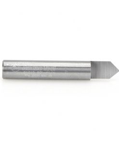 51710 Solid Carbide V-Groove 1/4 Dia x 3/8 x 1/4 Inch Shank x 1-Flute