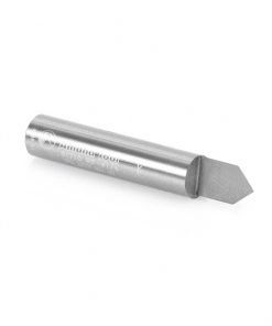 51710 Solid Carbide V-Groove 1/4 Dia x 3/8 x 1/4 Inch Shank x 1-Flute
