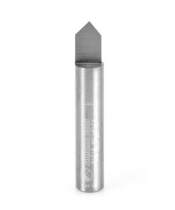 51710 Solid Carbide V-Groove 1/4 Dia x 3/8 x 1/4 Inch Shank x 1-Flute