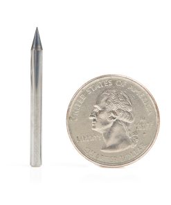 51719 AlTiN Coated CNC Steel, Stainless Steel & Composite Square Mini End Mill 0.010 Dia x 0.030 x 1/8 Shank