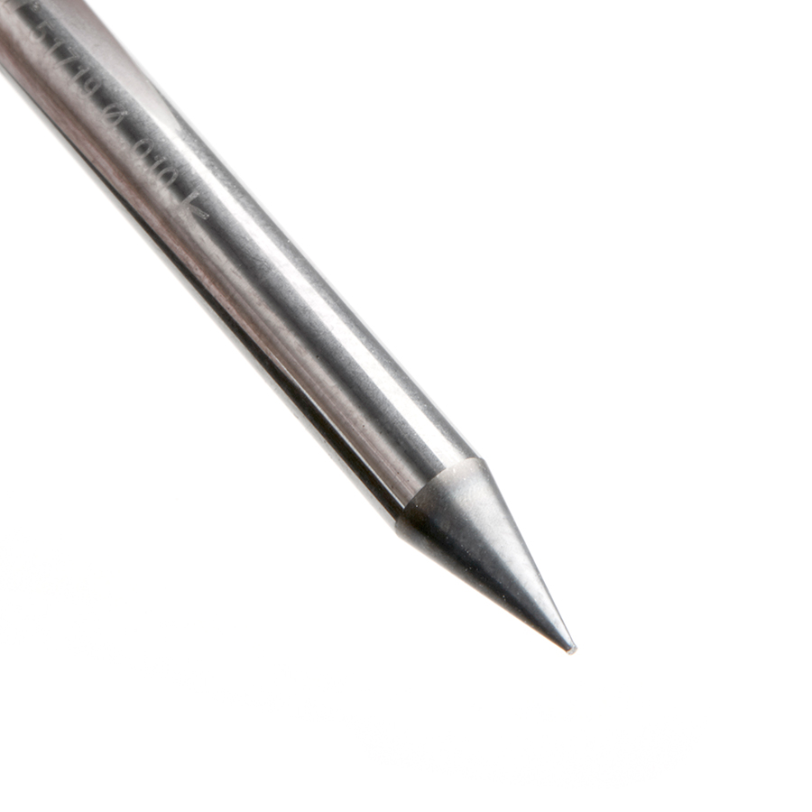 51719 AlTiN Coated CNC Steel, Stainless Steel & Composite Square Mini End Mill 0.010 Dia x 0.030 x 1/8 Shank