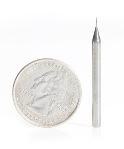 51720 AlTiN Coated CNC Steel, Stainless Steel & Composite Square Mini End Mill 0.015 Dia x 0.045 x 1/8 Shank