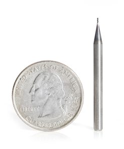 51721 AlTiN Coated CNC Steel, Stainless Steel & Composite Square Mini End Mill 0.020 Dia x 0.060 x 1/8 Shank