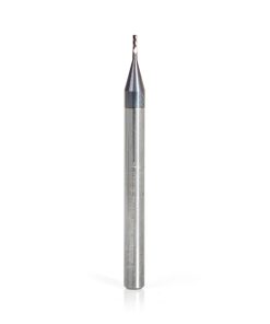 51722 AlTiN Coated CNC Steel, Stainless Steel & Composite Square Mini End Mill 0.025 Dia x 0.075 x 1/8 Shank