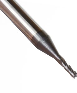 51726 AlTiN Coated CNC Steel, Stainless Steel & Composite Square Mini End Mill 0.045 Dia x 0.135 x 1/8 Shank