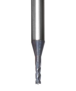 51727 AlTiN Coated CNC Steel, Stainless Steel & Composite Square Mini End Mill 0.050 Dia x 0.174 x 1/8 Shank
