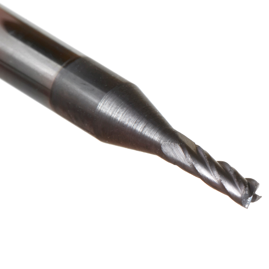 51728 AlTiN Coated CNC Steel, Stainless Steel & Composite Square Mini End Mill 0.055 Dia x 0.267 x 1/8 Shank
