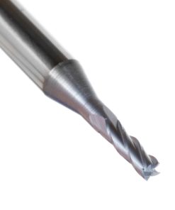 51729 AlTiN Coated CNC Steel, Stainless Steel & Composite Square Mini End Mill 0.060 Dia x 0.360 x 1/8 Shank