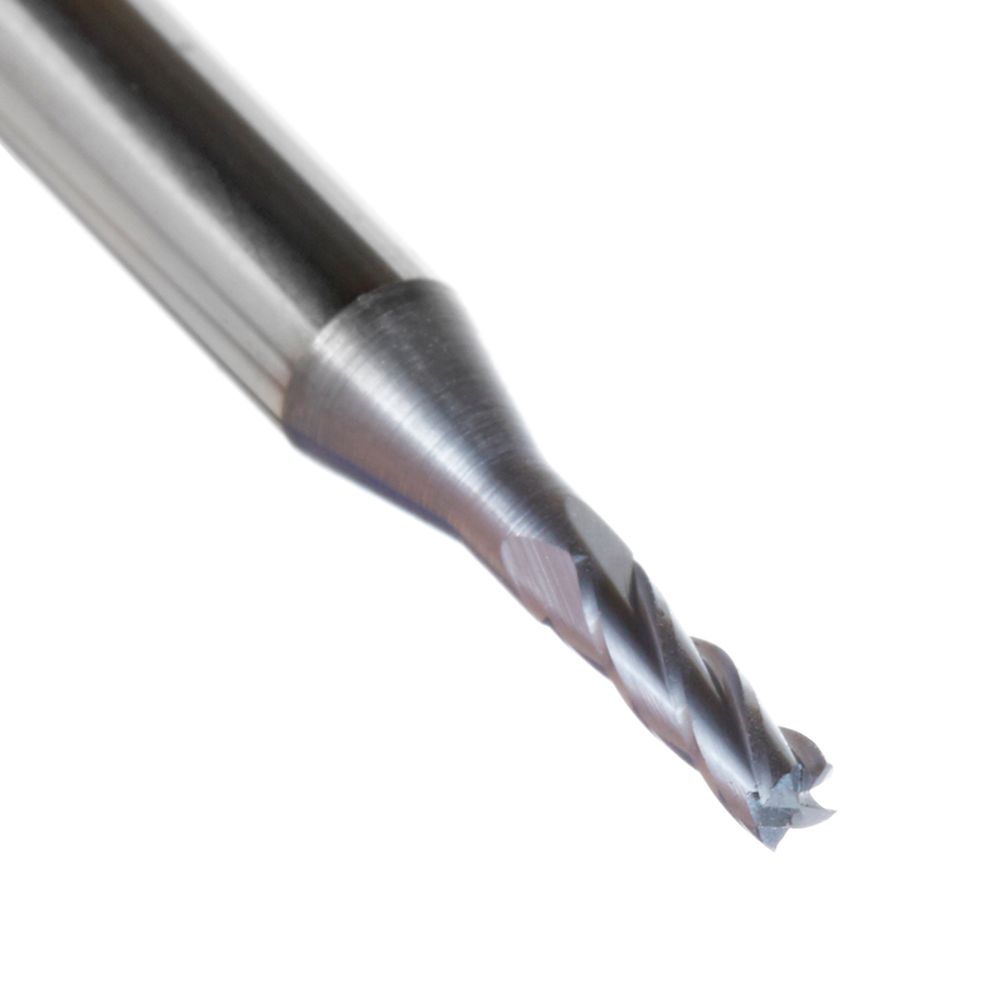 51729 AlTiN Coated CNC Steel, Stainless Steel & Composite Square Mini End Mill 0.060 Dia x 0.360 x 1/8 Shank