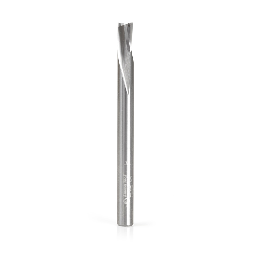51730 Solid Carbide Spiral Finisher 1/4 Dia x 3/8 x 1/4 Shank Down-Cut Router Bit