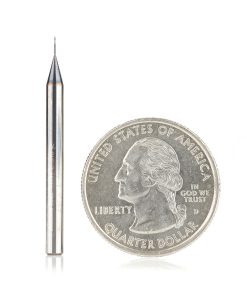 51739 AlTiN Coated CNC Steel, Stainless Steel & Composite Ball End Mini Mill 0.010 Dia x 0.030 x 1/8 Shank