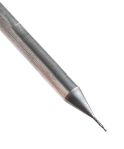 51740 AlTiN Coated CNC Steel, Stainless Steel & Composite Ball End Mini Mill 0.015 Dia x Radius 0.0075 x 0.045 x 1/8 Shank