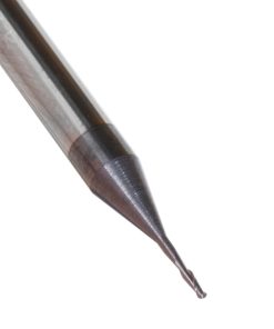 51742 AlTiN Coated CNC Steel, Stainless Steel & Composite Ball End Mini Mill 0.025 Dia x 0.075 x 1/8 Shank