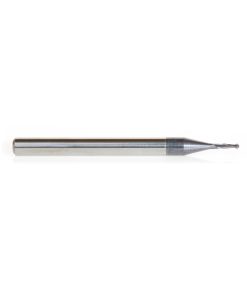 51744 AlTiN Coated CNC Steel, Stainless Steel & Composite Ball End Mini Mill 0.035 Dia x 0.105 x 1/8 Shank