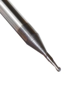 51744 AlTiN Coated CNC Steel, Stainless Steel & Composite Ball End Mini Mill 0.035 Dia x 0.105 x 1/8 Shank