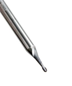 51746 AlTiN Coated CNC Steel, Stainless Steel & Composite Ball End Mini Mill 0.045 Dia x 0.0225 Radius x 0.135 x 1/8 Shank