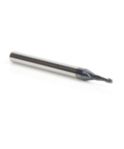 51747 AlTiN Coated CNC Steel, Stainless Steel & Composite Ball End Mini Mill 0.050 Dia x 0.174 x 1/8 Shank
