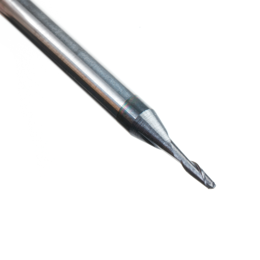 51747 AlTiN Coated CNC Steel, Stainless Steel & Composite Ball End Mini Mill 0.050 Dia x 0.174 x 1/8 Shank