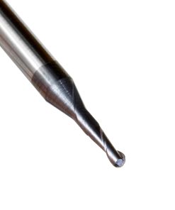 51748 AlTiN Coated CNC Steel, Stainless Steel & Composite Ball End Mini Mill 0.055 Dia x 0.267 x 1/8 Shank