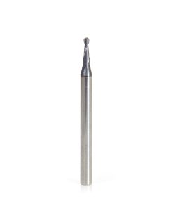 51749 AlTiN Coated CNC Steel, Stainless Steel & Composite Ball End Mini Mill 0.060 Dia x 0.360 x 1/8 Shank