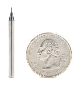51750 AlTiN Coated CNC Steel, Stainless Steel & Composite Ball End Mini Mill 0.010 Dia x 0.030 x 1/8 Shank