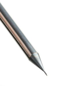 51750 AlTiN Coated CNC Steel, Stainless Steel & Composite Ball End Mini Mill 0.010 Dia x 0.030 x 1/8 Shank