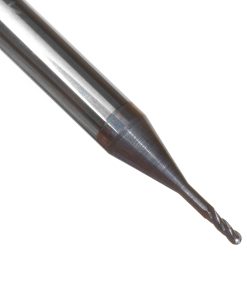 51754 AlTiN Coated CNC Steel, Stainless Steel & Composite Ball End Mini Mill 0.030 Dia x 0.090 x 1/8 Shank