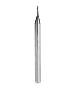 51755 AlTiN Coated CNC Steel, Stainless Steel & Composite Ball End Mini Mill 0.035 Dia x 0.105 x 1/8 Shank