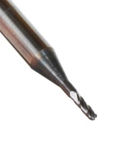51756 AlTiN Coated CNC Steel, Stainless Steel & Composite Ball End Mini Mill 0.040 Dia x 0.120 x 1/8 Shank