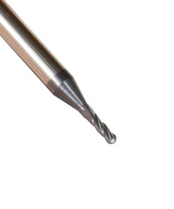 51758 AlTiN Coated CNC Steel, Stainless Steel & Composite Ball End Mini Mill 0.050 Dia x 0.174 x 1/8 Shank