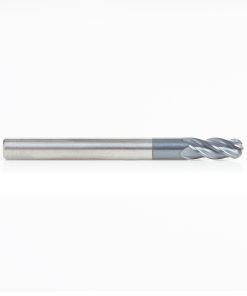 51794 High Performance Solid Carbide CNC Steel, Stainless Steel & Composite Cutting Variable Helix Spiral Ball Nose with AlTiN Coating 4-Flute x 3/16 Dia x 7/16 x 3/16 Shank x 2 Inch Long Up-Cut Router Bit/End Mill