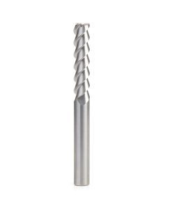 51820 CNC Solid Carbide 3 Flute Aluminum and Acrylic Cutting 55º Helix End Mill 10mm Dia x 45mm x 10mm Shank