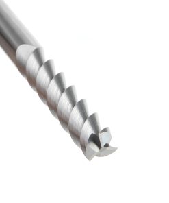 51820 CNC Solid Carbide 3 Flute Aluminum and Acrylic Cutting 55º Helix End Mill 10mm Dia x 45mm x 10mm Shank