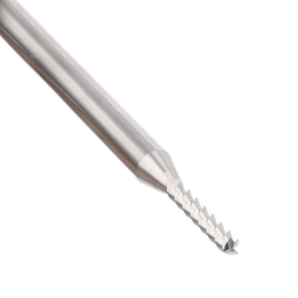51821 CNC Solid Carbide 3 Flute Aluminum and Acrylic Cutting 55º Helix End Mill 3mm Dia x 15mm x 6mm Shank