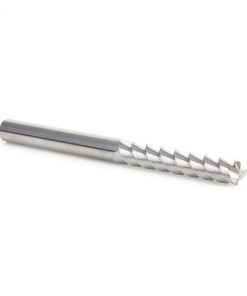 51824 CNC Solid Carbide 3 Flute Aluminum and Acrylic Cutting 55º Helix End Mill 8mm Dia x 45mm x 8mm Shank