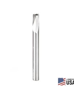 51892 Solid Carbide Slow Spiral O Flute Acrylic Cutting 1/4 Dia x 3/8 x 1/4 Inch Shank Up-Cut Router Bit