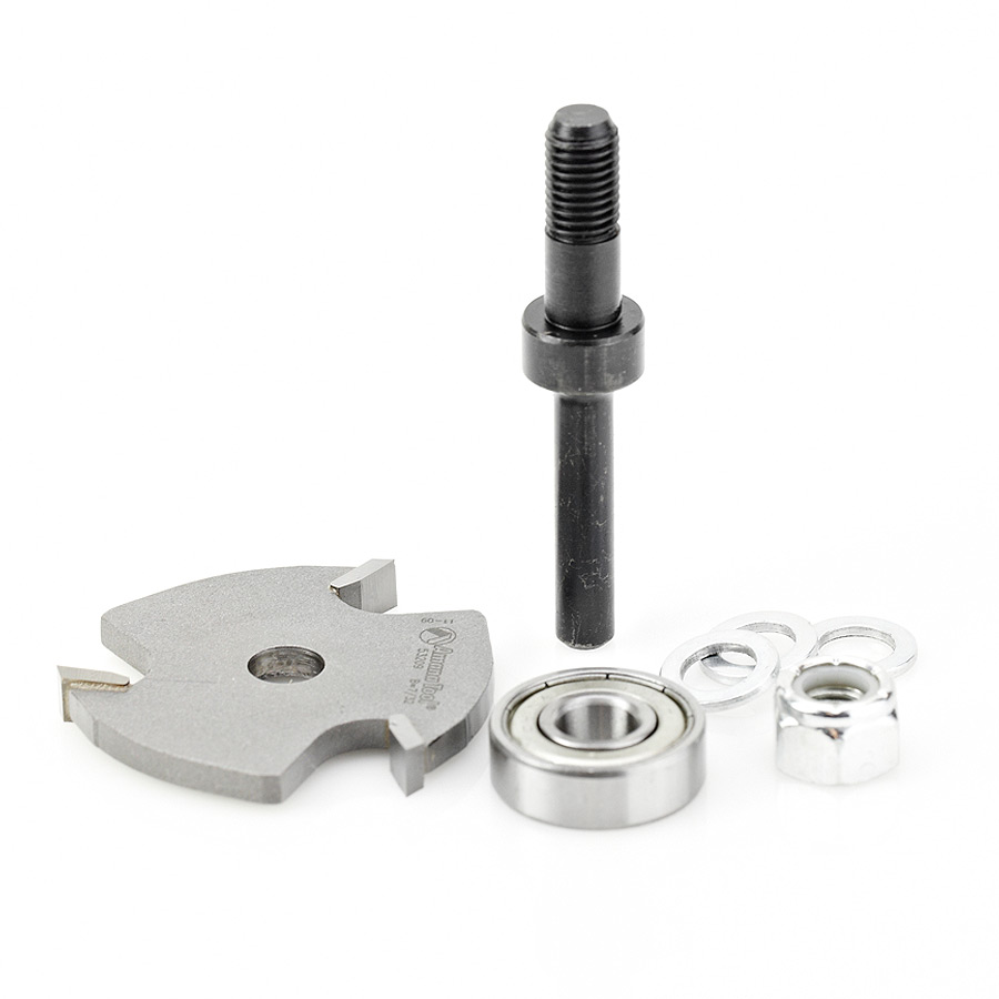 53409 Slotting Cutter Assembly 3 Wing x 1-7/8 Dia x 7/32 x 1/4 Inch Shank