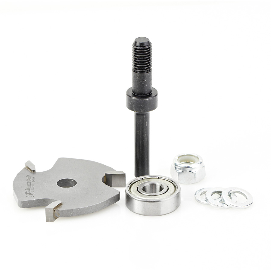 53410 Slotting Cutter Assembly 3 Wing x 1-7/8 Dia x 1/4 x 1/4 Inch Shank