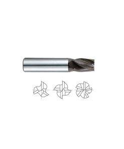 YG1-95072 - 1/4 x 1/4 x 5/16 x 2-1/8 - 3 Flute Stub Length Fine Pitch Rougher Jet-Power Carbide