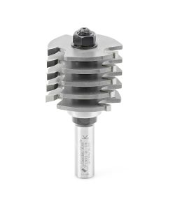 53610 Carbide Tipped Box Joint 1-7/8 Dia x 1-3/8 x 1/2 Inch Shank with Upper BB 3-Flute Set