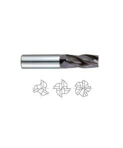 YG1-95079 - 1/4 x 1/4 x 3/4 x 2-1/2 - 3 Flute Regular Length Fine Pitch Rougher Jet-Power Carbide