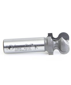 53806 Carbide Tipped Finger Grip 3/32 x 3/16 Radius x 3/4 Dia x 3/4 x 1/2 Inch Shank