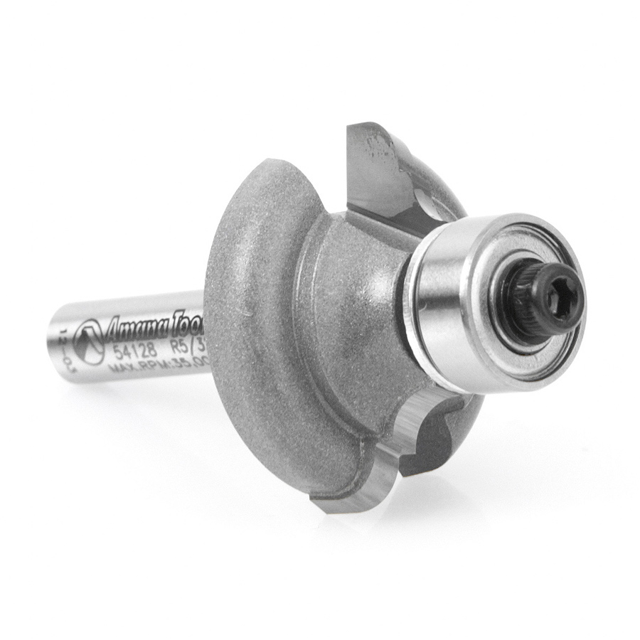 54128 Carbide Tipped Classical Cove & Bead 5/32 x 5/32 Radius x 1-1/8 Dia x 1/2 x 1/4 Inch Shank