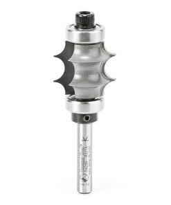 54296 Carbide Tipped Multi-Edge Beading 3/16 Radius x 1 Inch Dia x 7/8 x 1/4 Shank with Double Ball Bearing