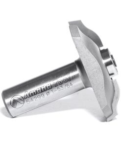 54299 Carbide Tipped Base Molding Ogee Edge Detail with BB 19/64 x 13/32 Radius x 1-53/64 Dia x 3/8 x 1/2 Inch Shank
