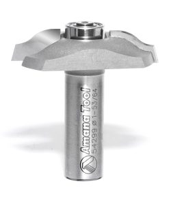 54299 Carbide Tipped Base Molding Ogee Edge Detail with BB 19/64 x 13/32 Radius x 1-53/64 Dia x 3/8 x 1/2 Inch Shank