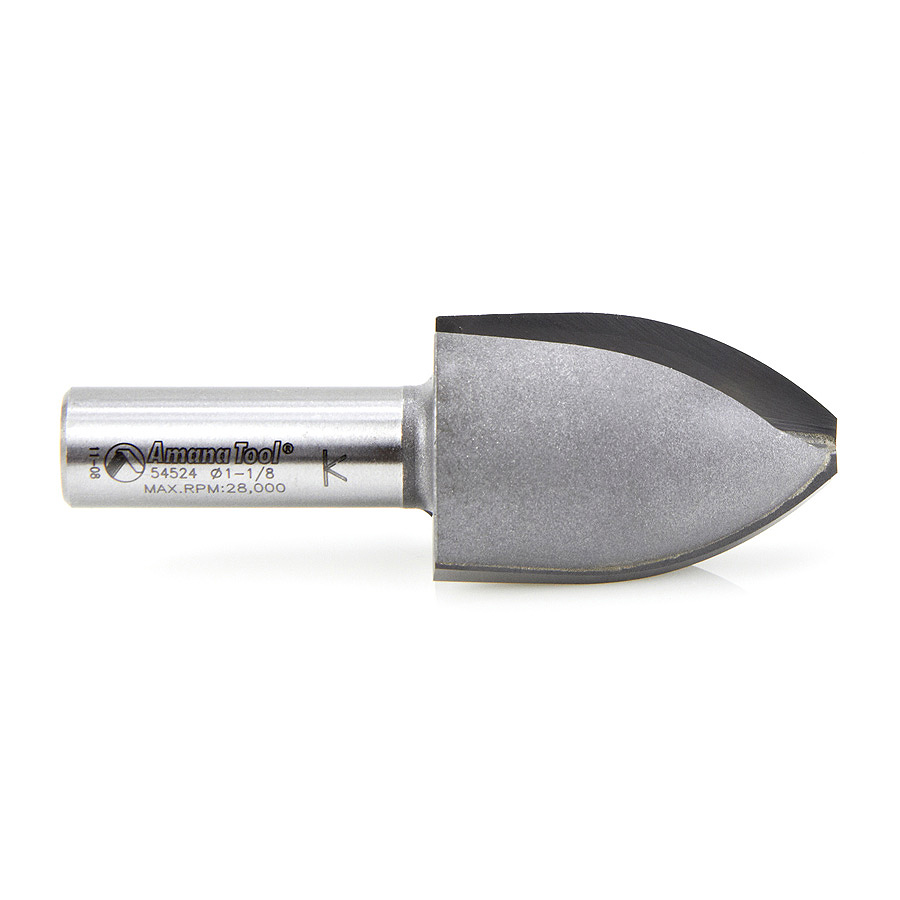 54524 Carbide Tipped Cove Vertical Raised Panel 1-9/16 Radius x 1-1/8 Dia x 1-5/8 x 1/2 Inch Shank