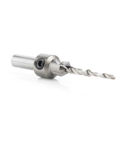 55122 Carbide Tipped 82 Degree Countersink with Slow Spiral Stepped Drill, #6 & #8 Screws 25/64 Dia x 5/32 Drill Dia x 5/16 Round Shank